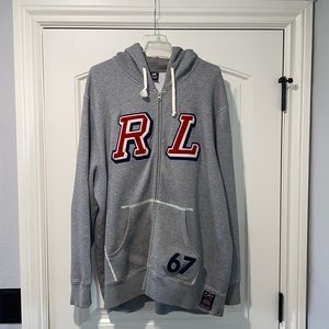 Previously owned and worn Polo Ralph Lauren/Polo Jeans Co. Fleece Zip-Up Hoodie